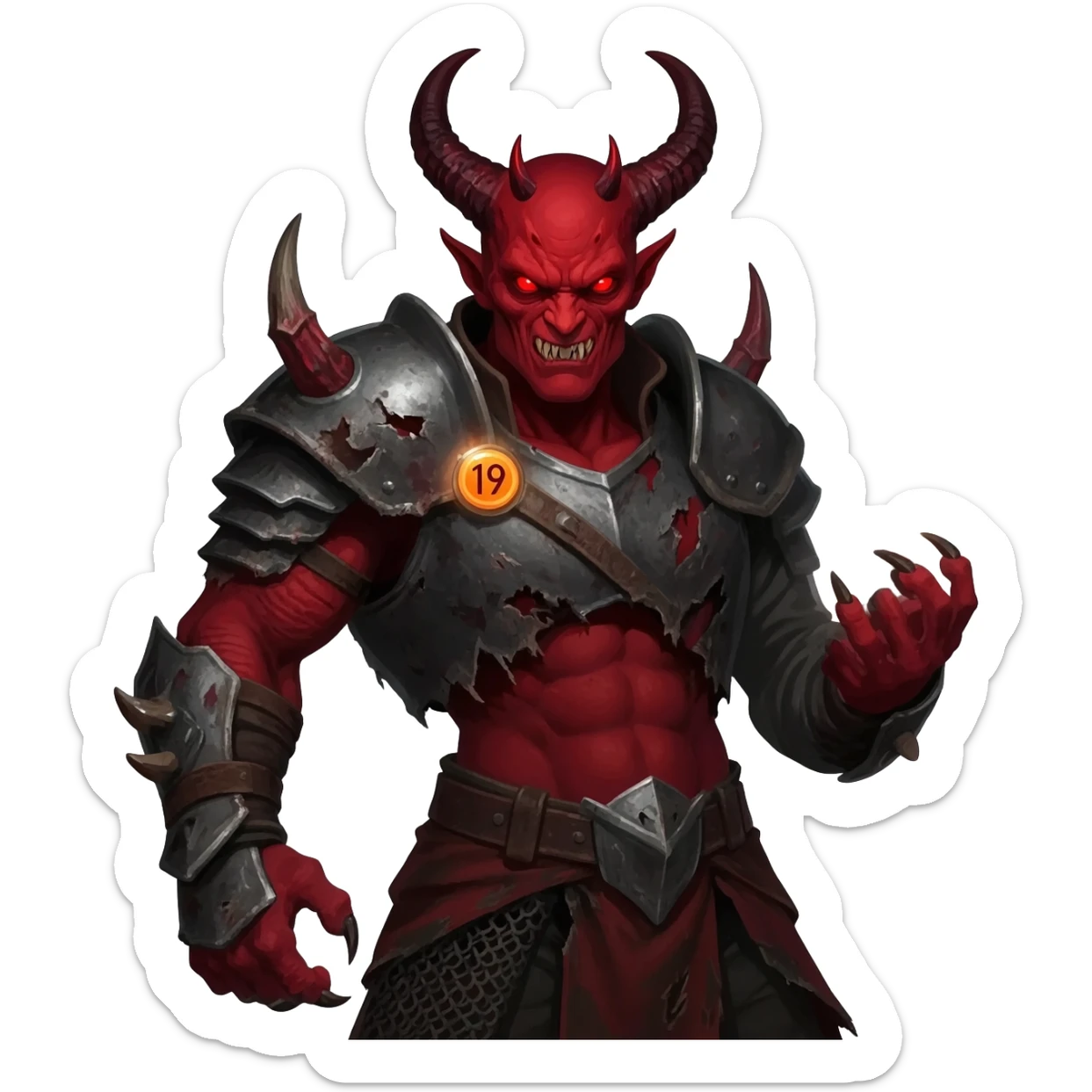 Diablo con una click 19 sticker