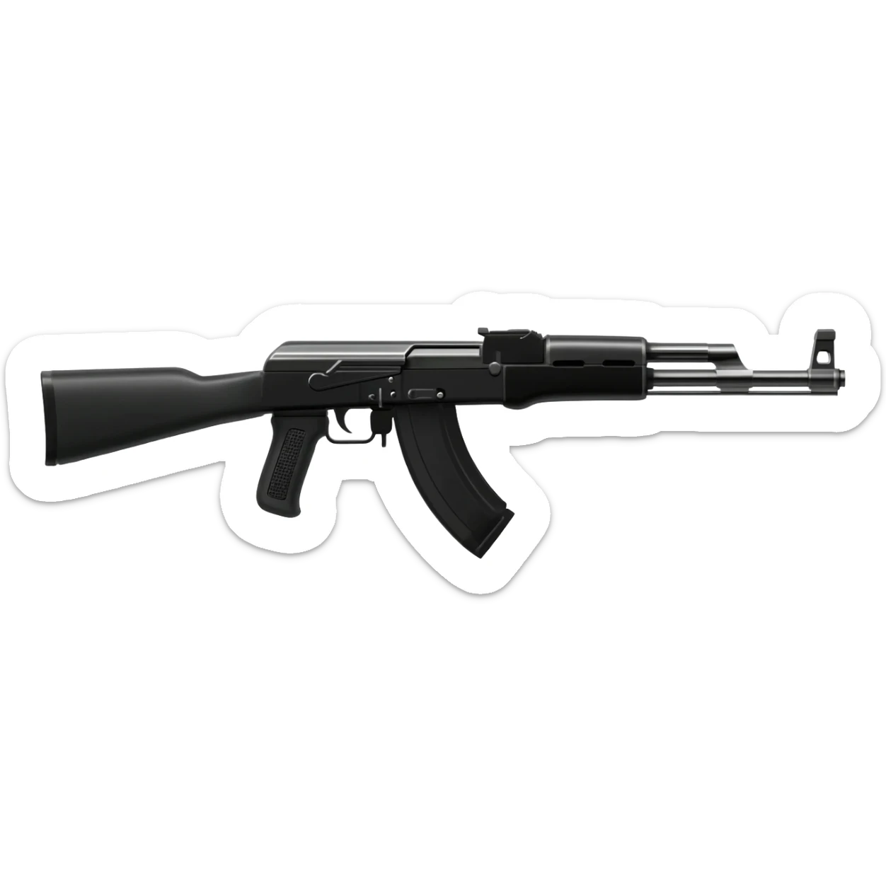 made an ak 47 emoji sticker