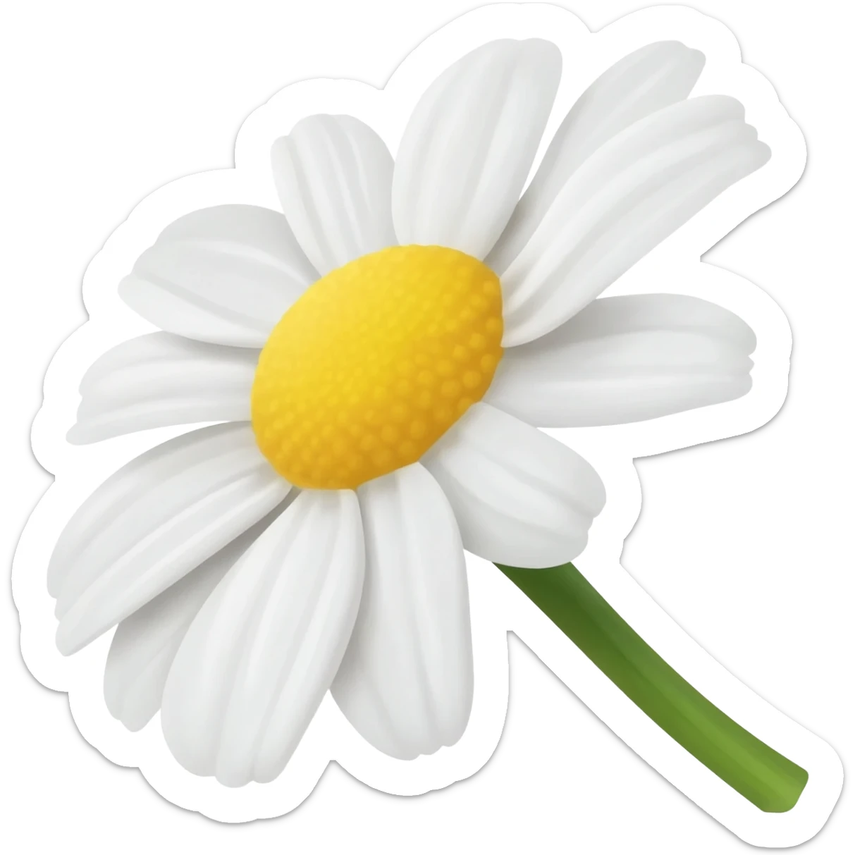 4. small daisy flower drop animation sticker