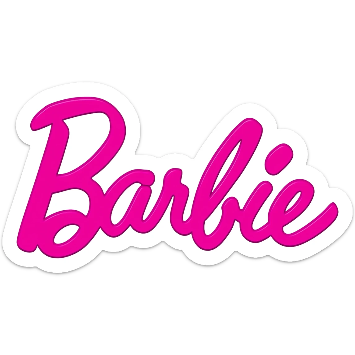 Barbie logo sticker