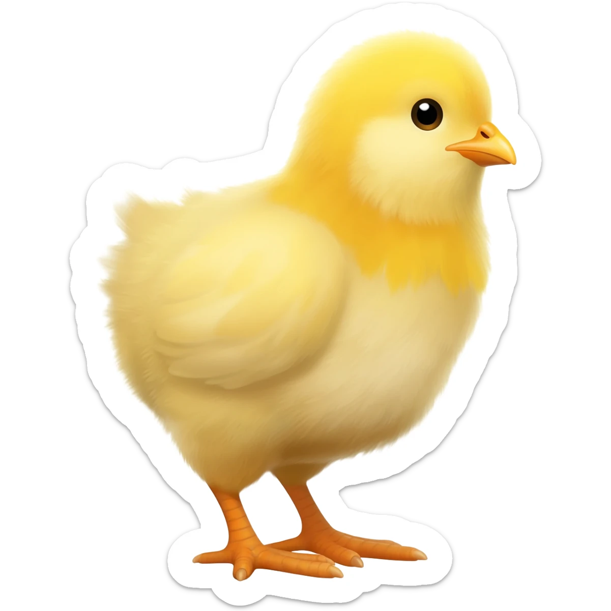 a baby chicken sticker