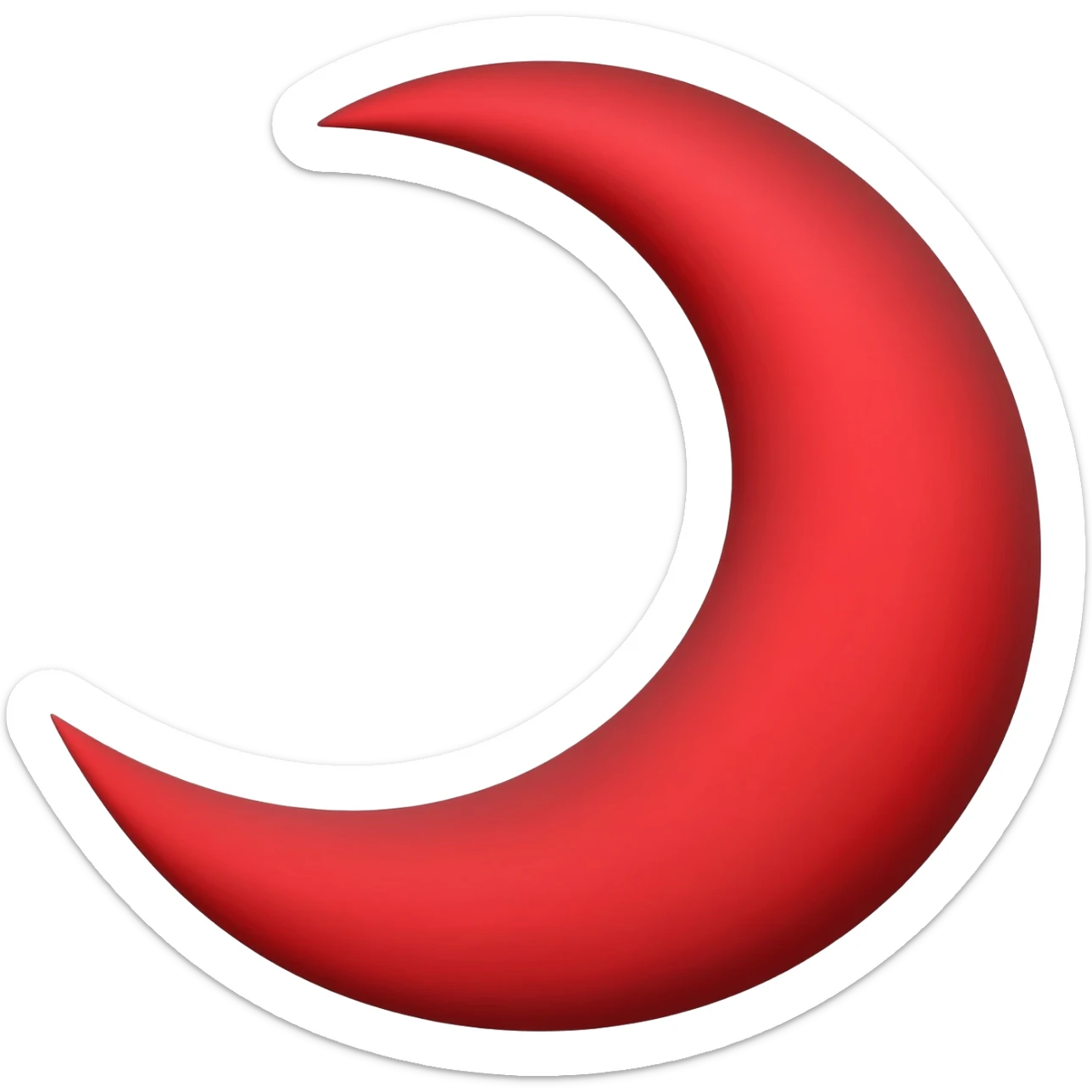 Red crescent sticker
