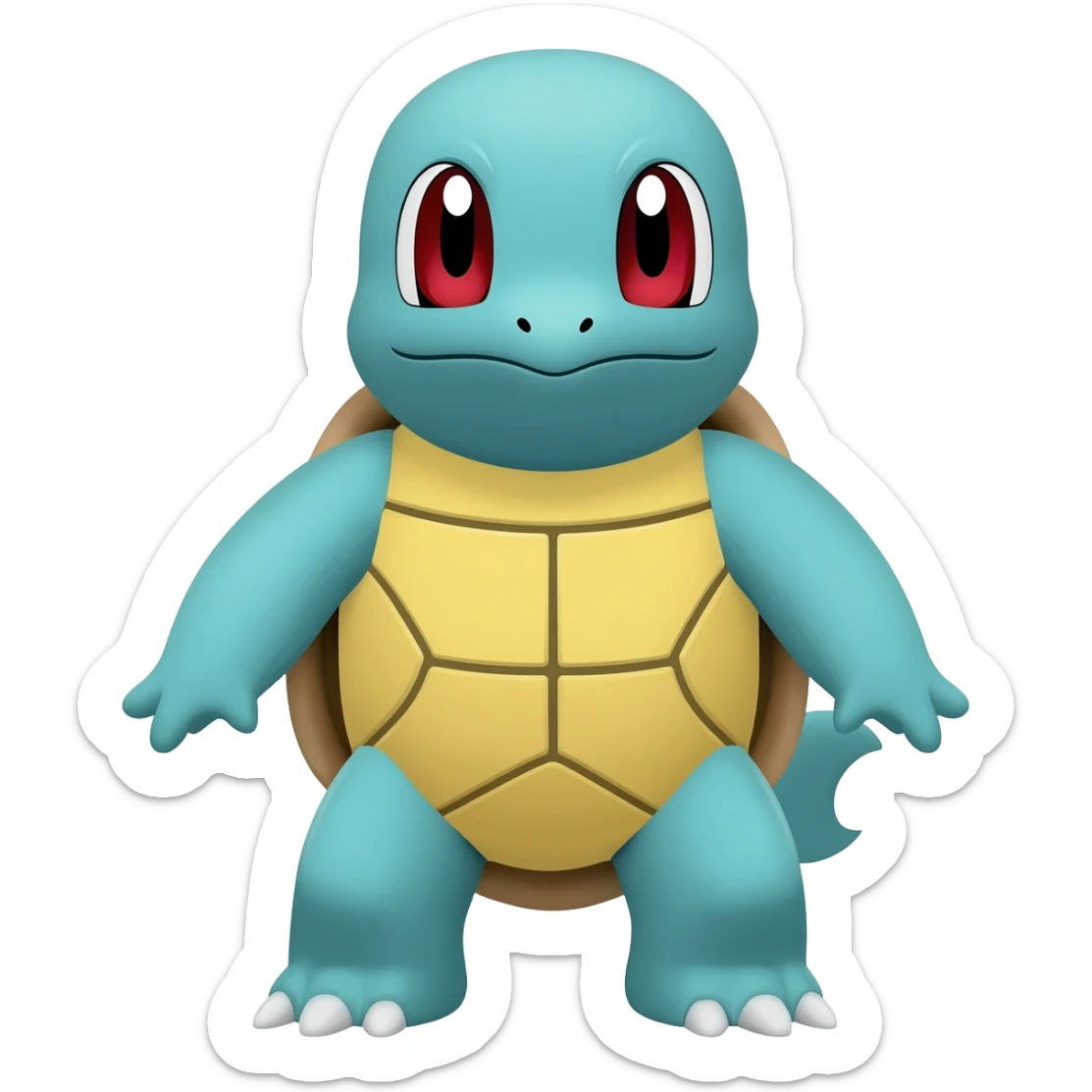 Photo-realistic Official Wartortle sprite artwork sticker