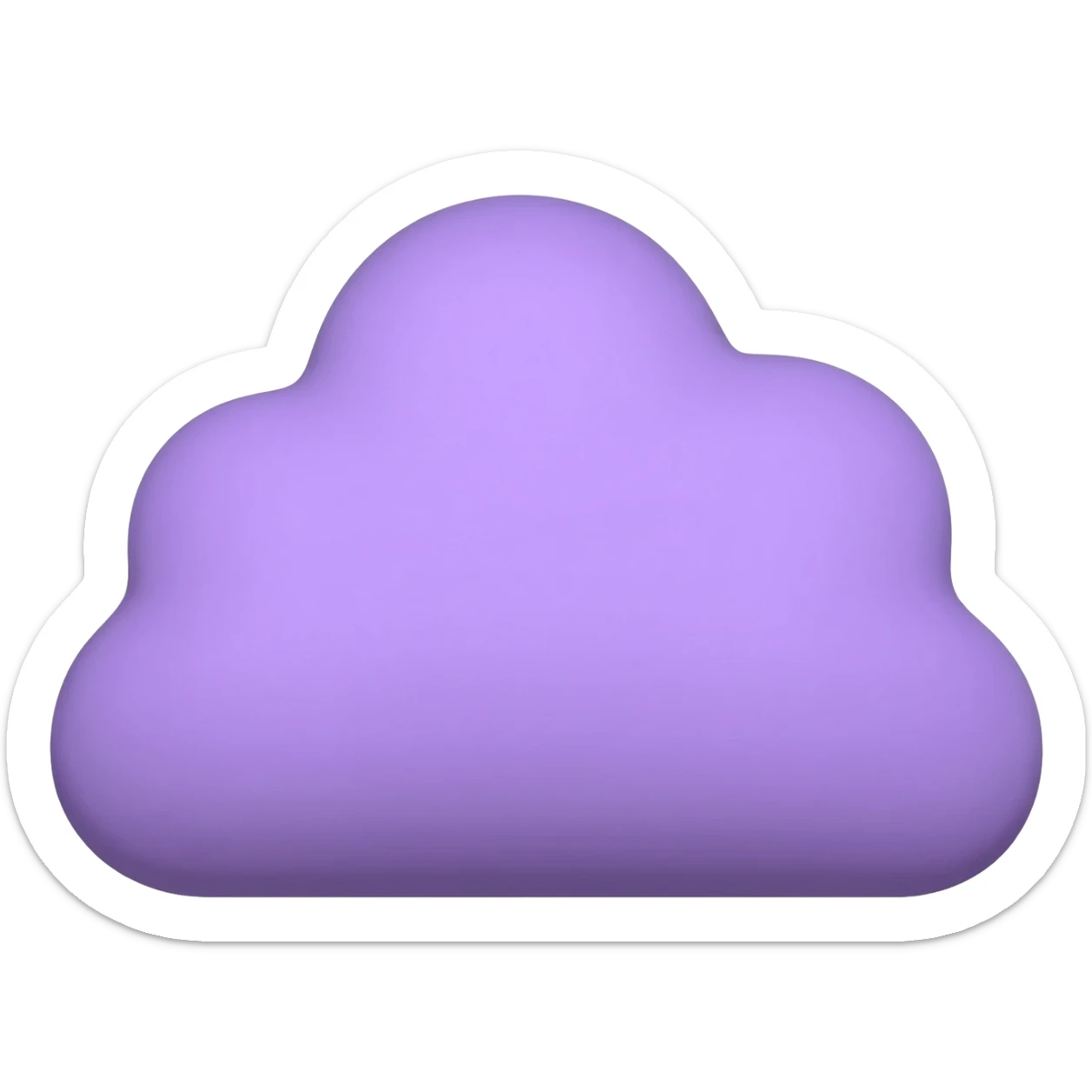 purple cloud sticker