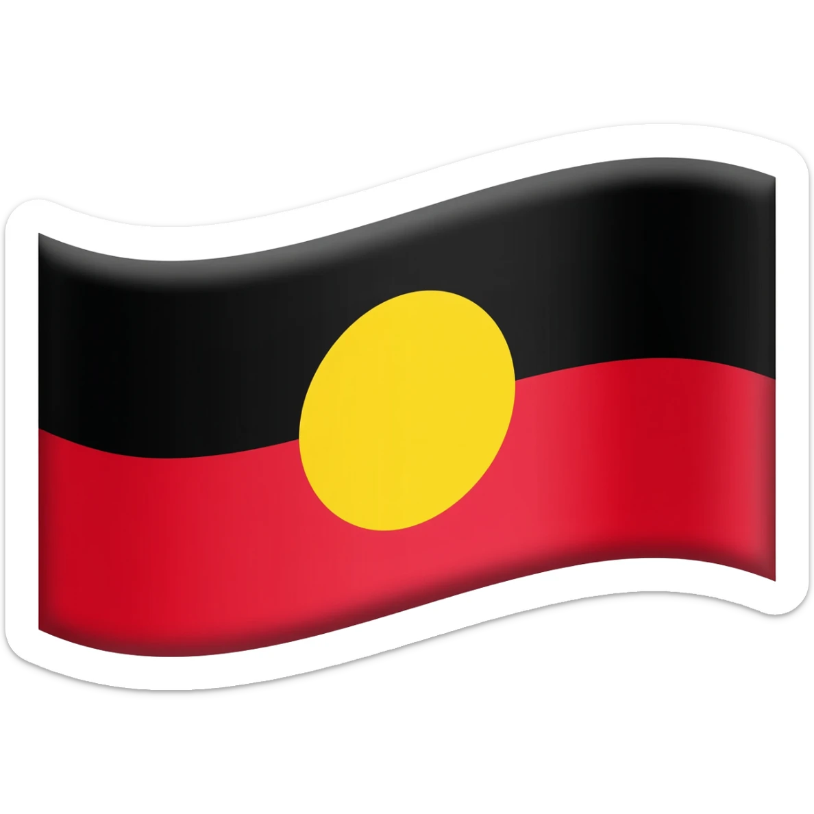 Aboriginal flag sticker