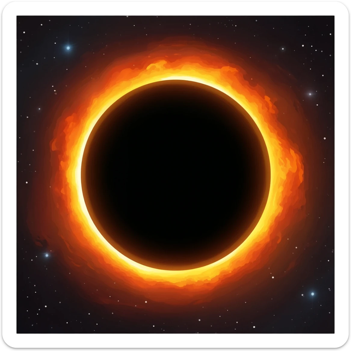 make a black hole suck up the sun sticker