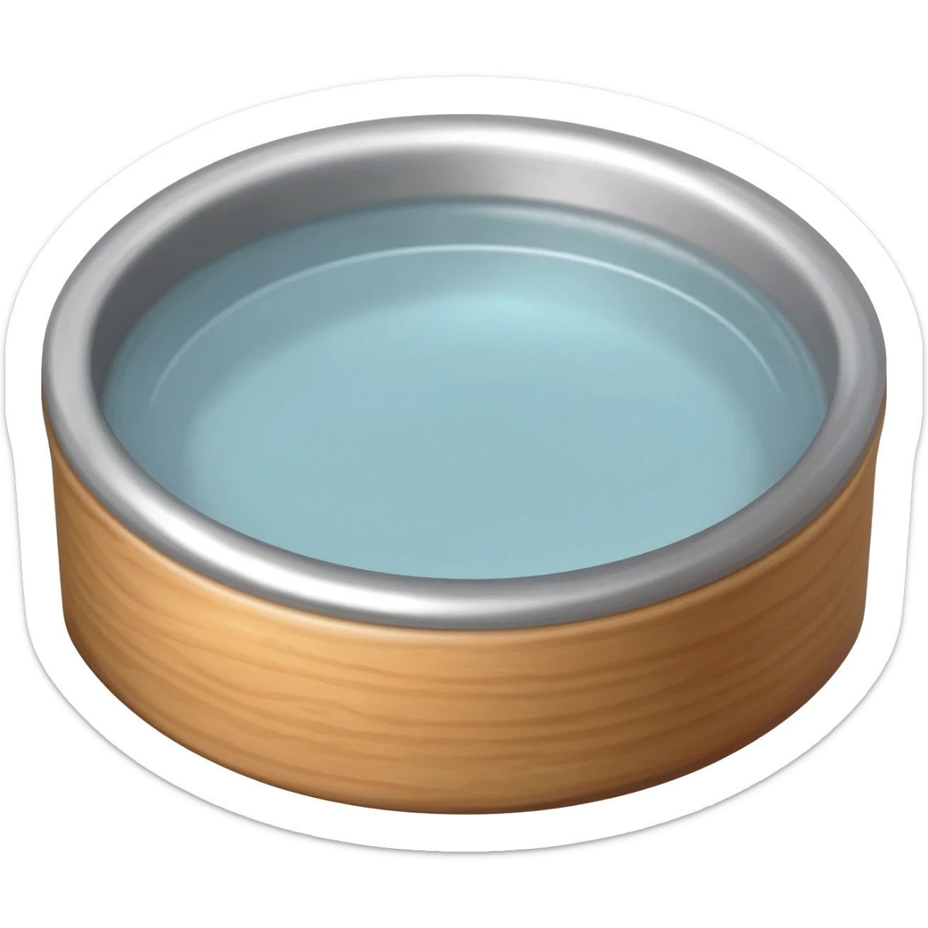 dog bowl with water sticker