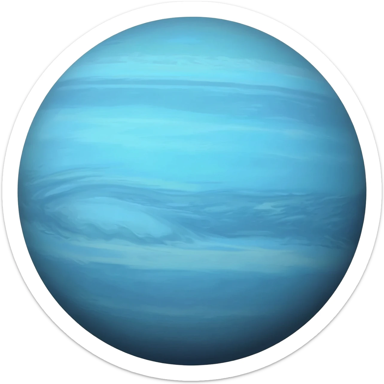 Neptune (the planet, not the surface, without the space)) sticker