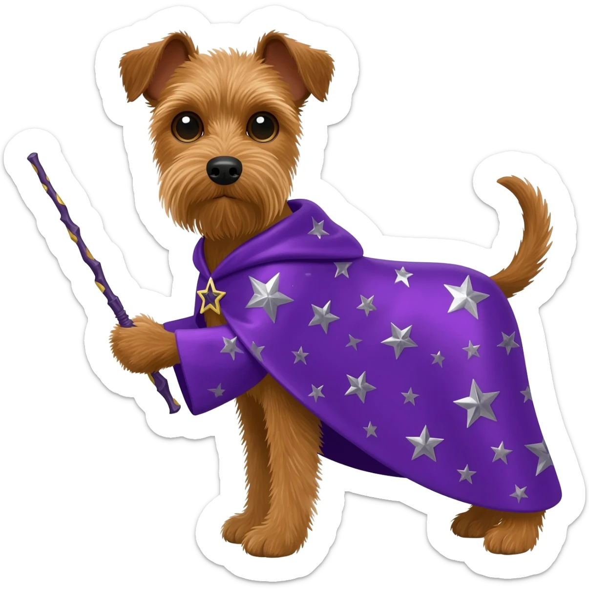Dog wizard sticker