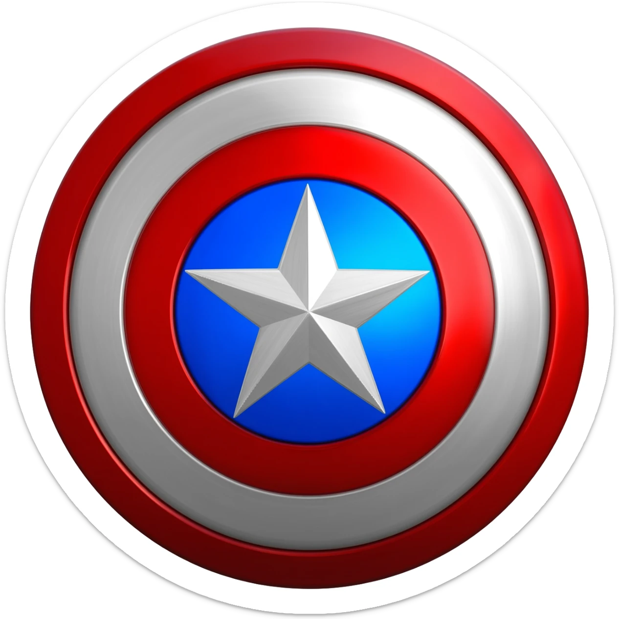 captain america shield sticker