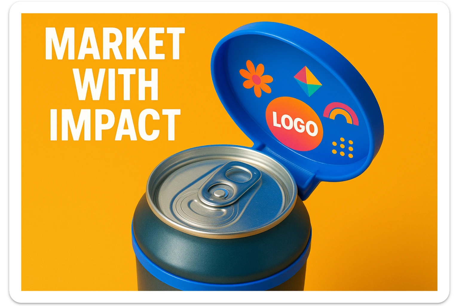 Készíts a következő jellemzőkre a mellékelt fotó felhasználásával a szöveghez illő képet, 1000x600px-es méretűt, fiatalos, dinamikus, megnyerő,változatos, színes, valósághű fotók legyenek!
„A kupaktetőd, mint reklámfelület”
Használjuk ki a kupak által adott marketing lehetőségeket! Egyedi logók, minták elhelyezésére kiválóan alkalmas, növelve a márkaismertséget. sticker