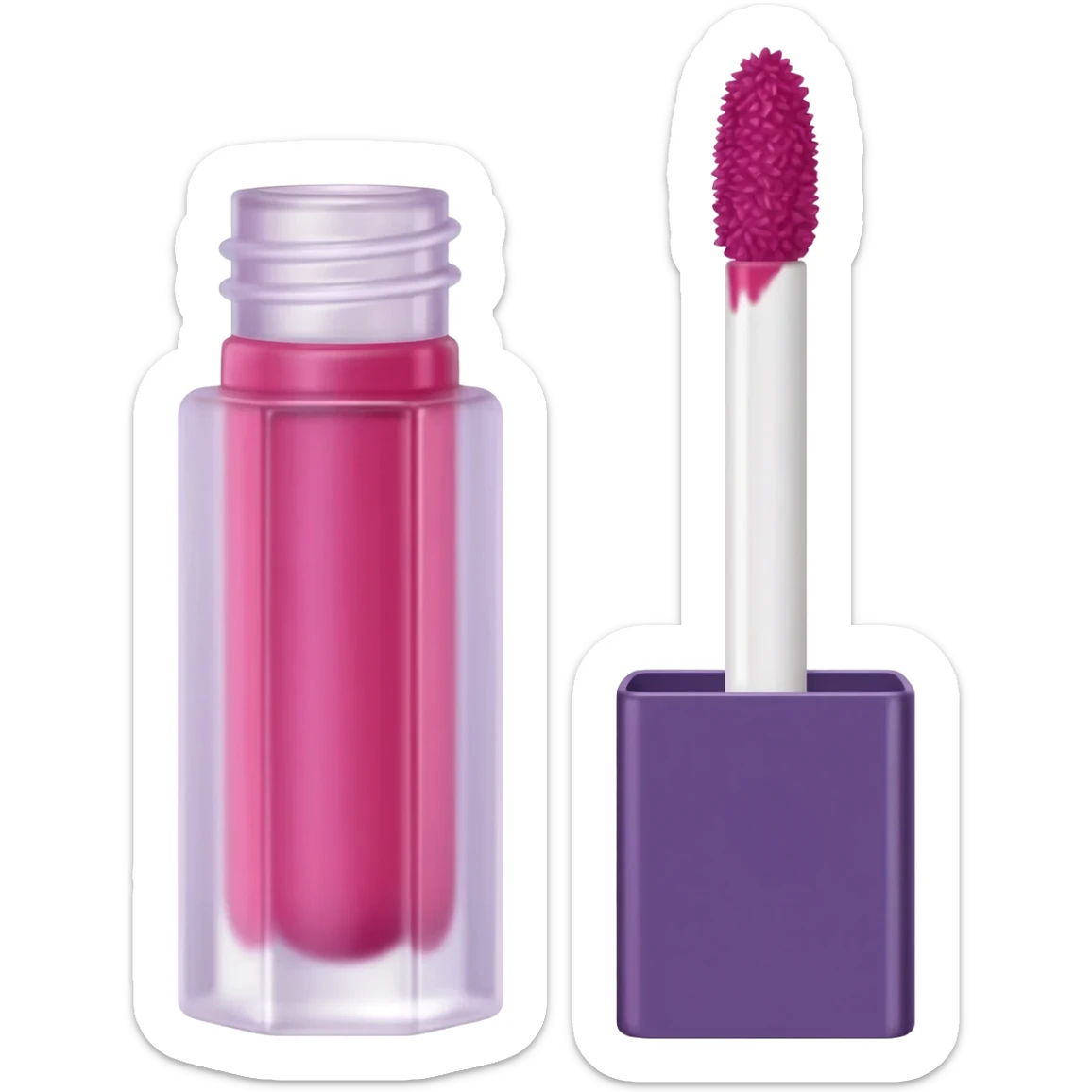 Fenty lipgloss pink and purple layers sticker