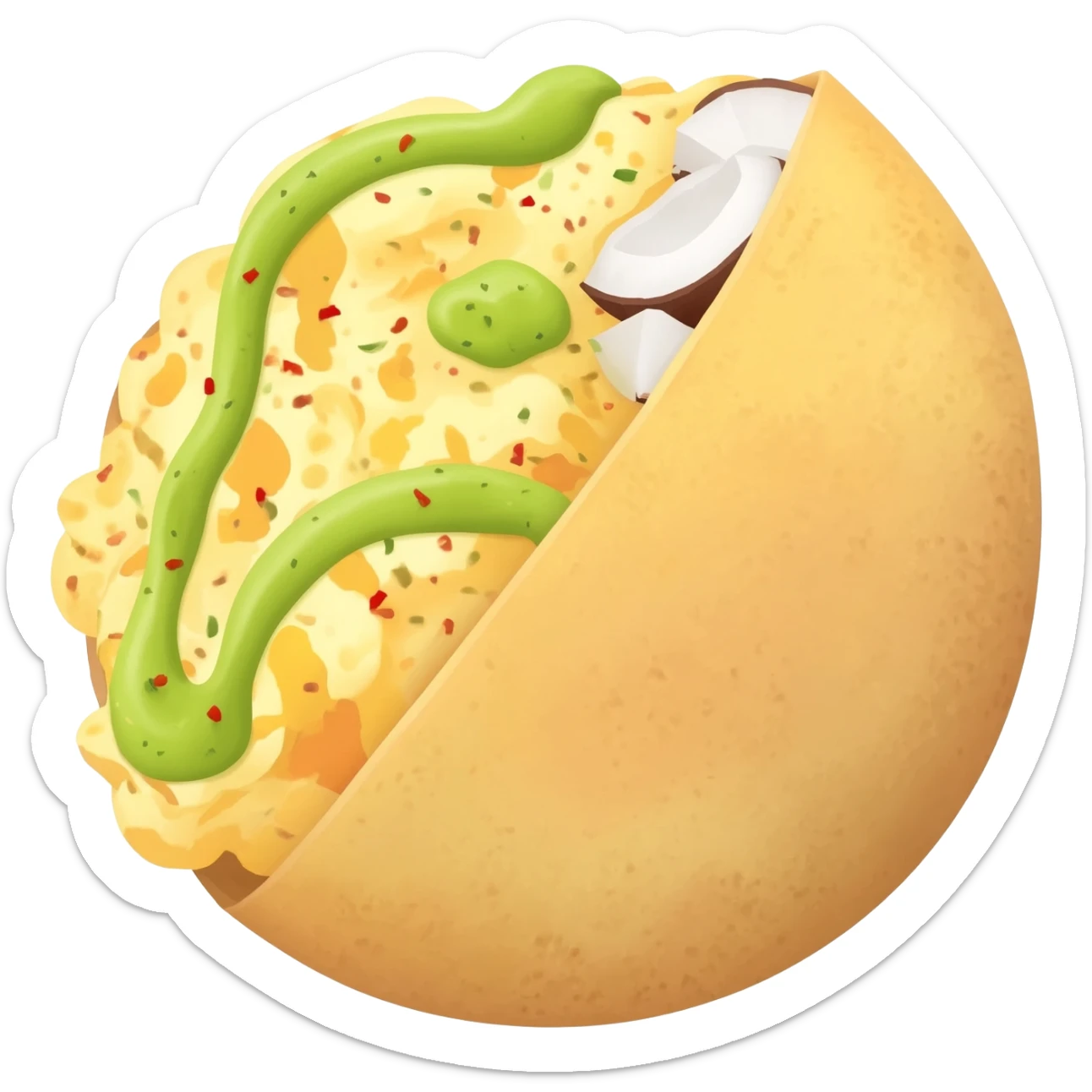 Egg Dosa with Kara Chutney sticker
