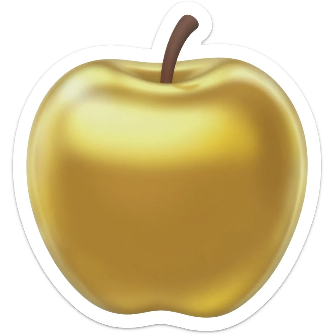 Golden apple sticker