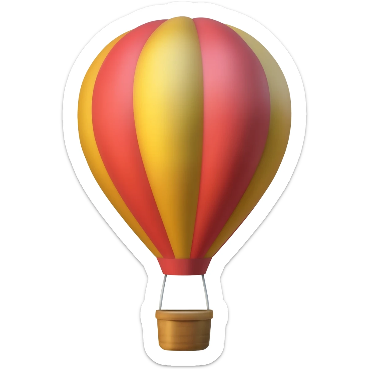hot air balloon sticker