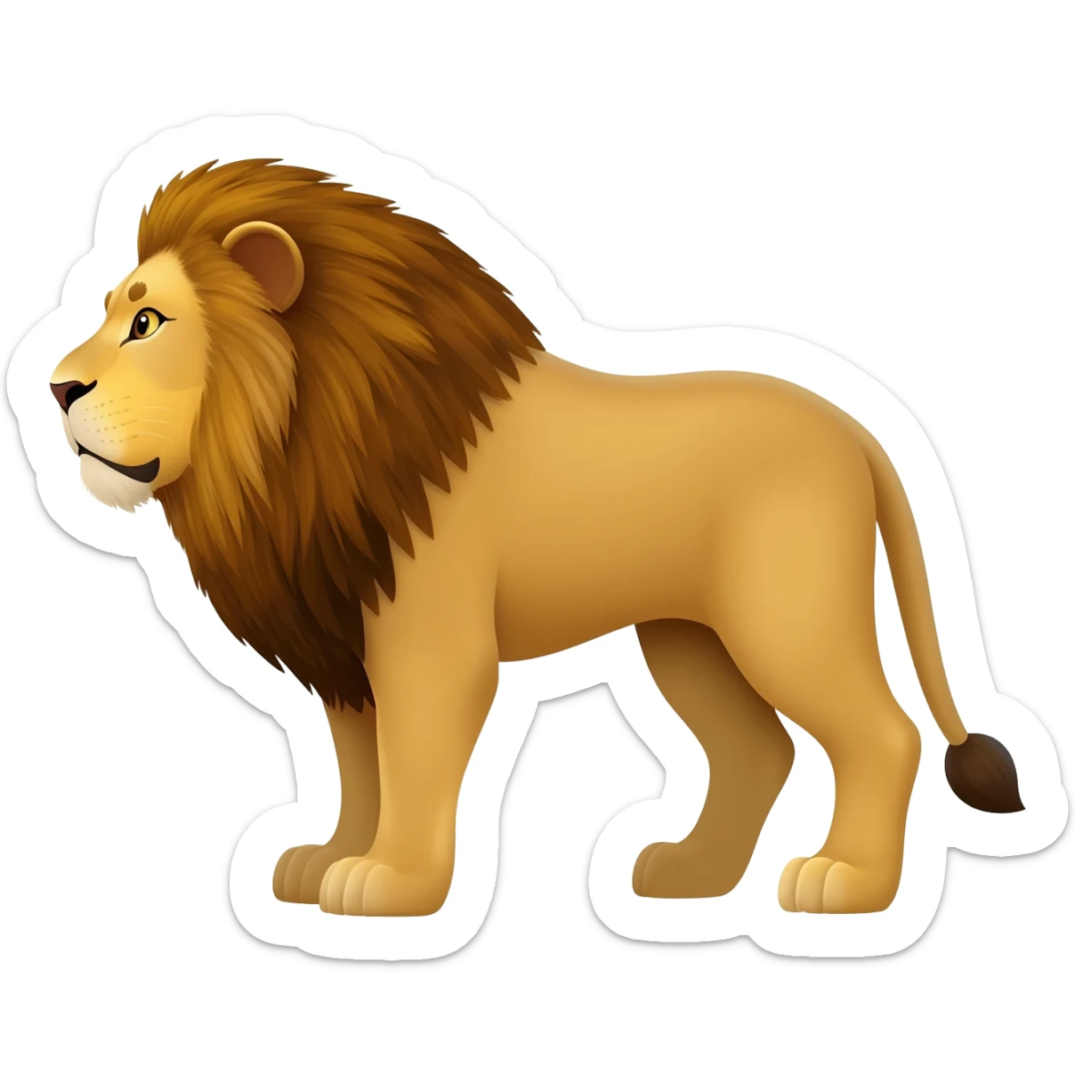 Lion animal sticker