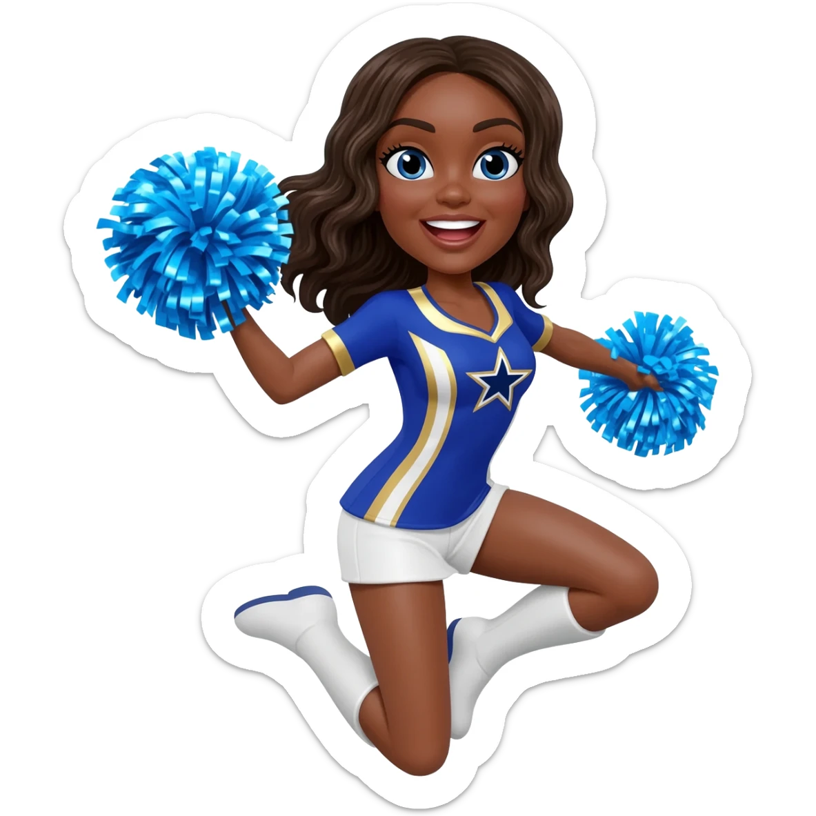 Dallas cowboys cheerleader sticker