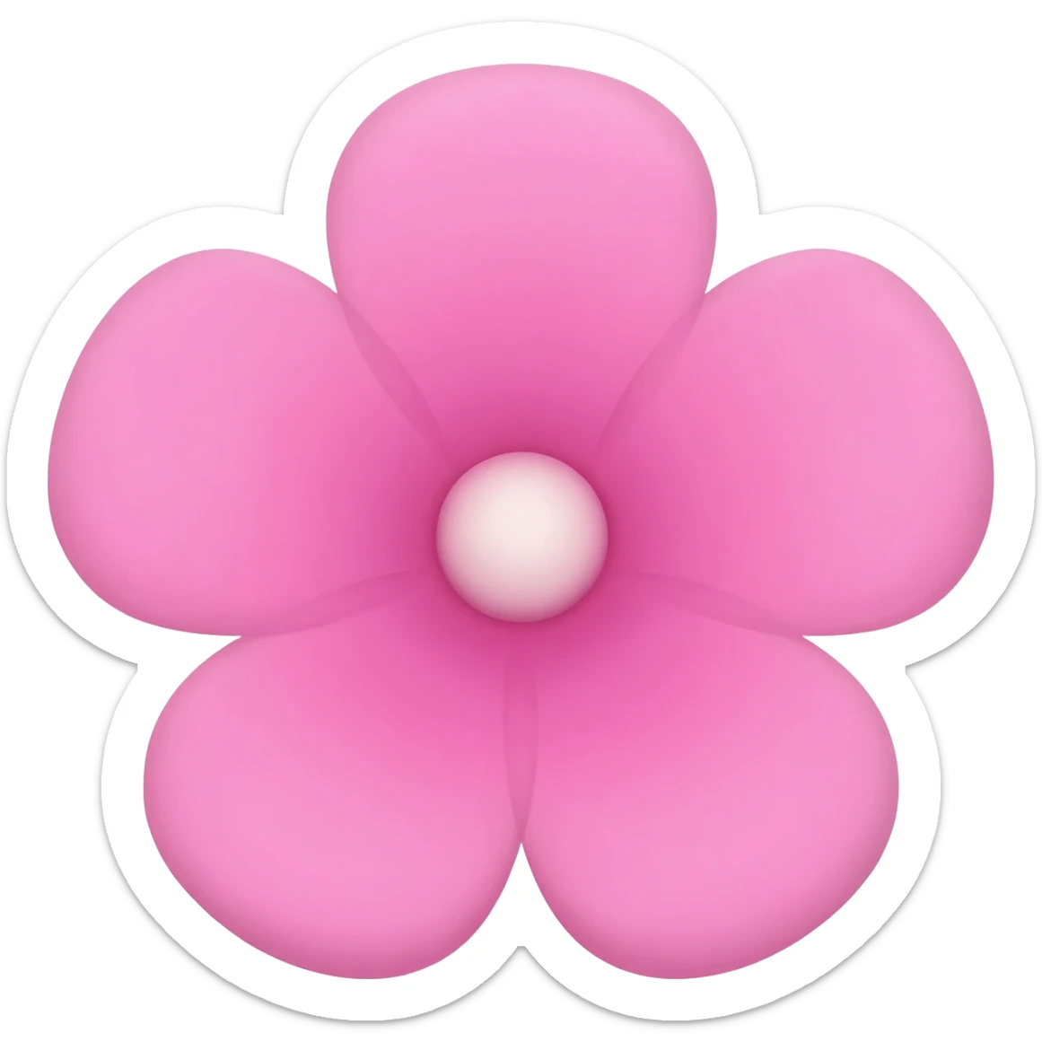 Pink Flower with 5 petals sticker