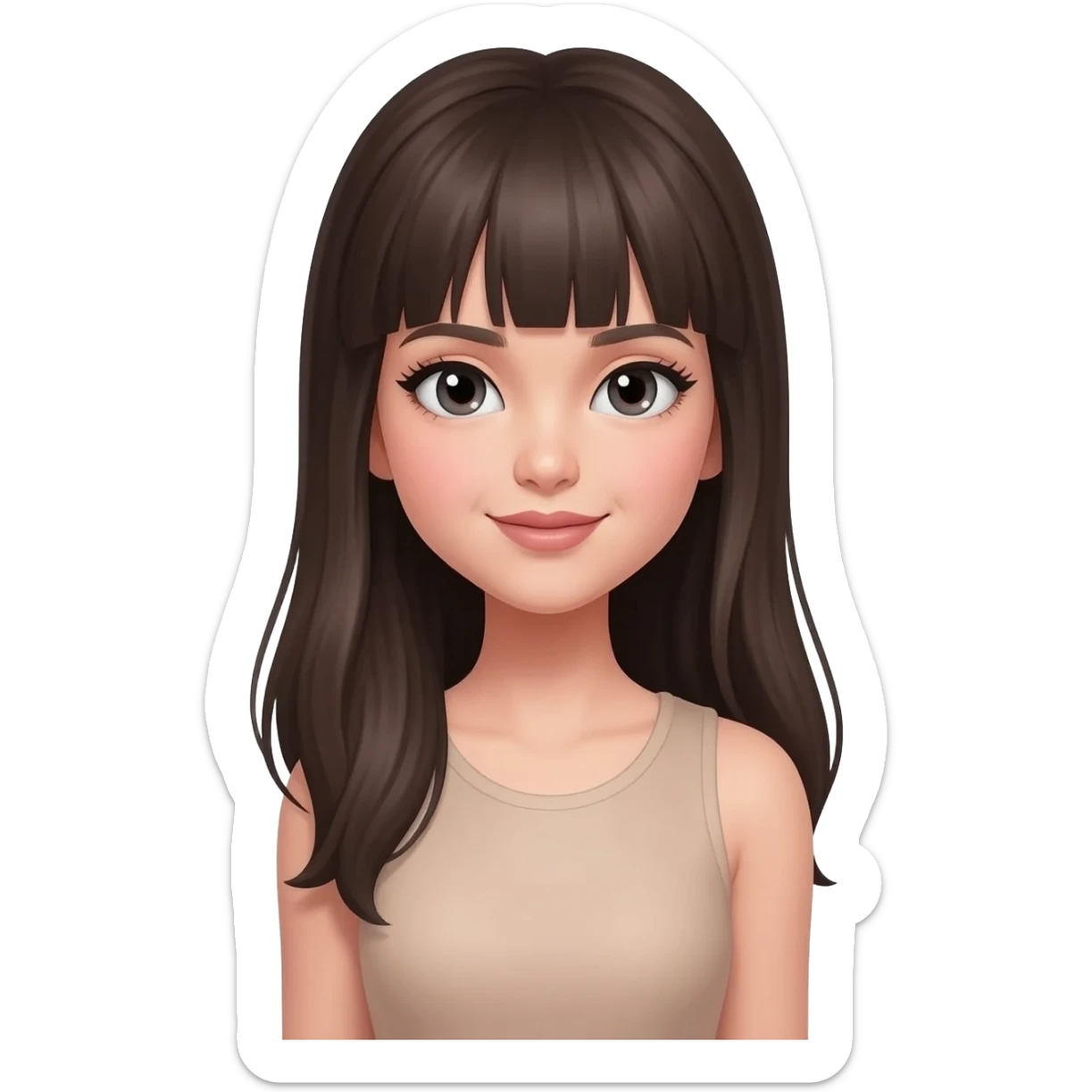 fashion girl sticker