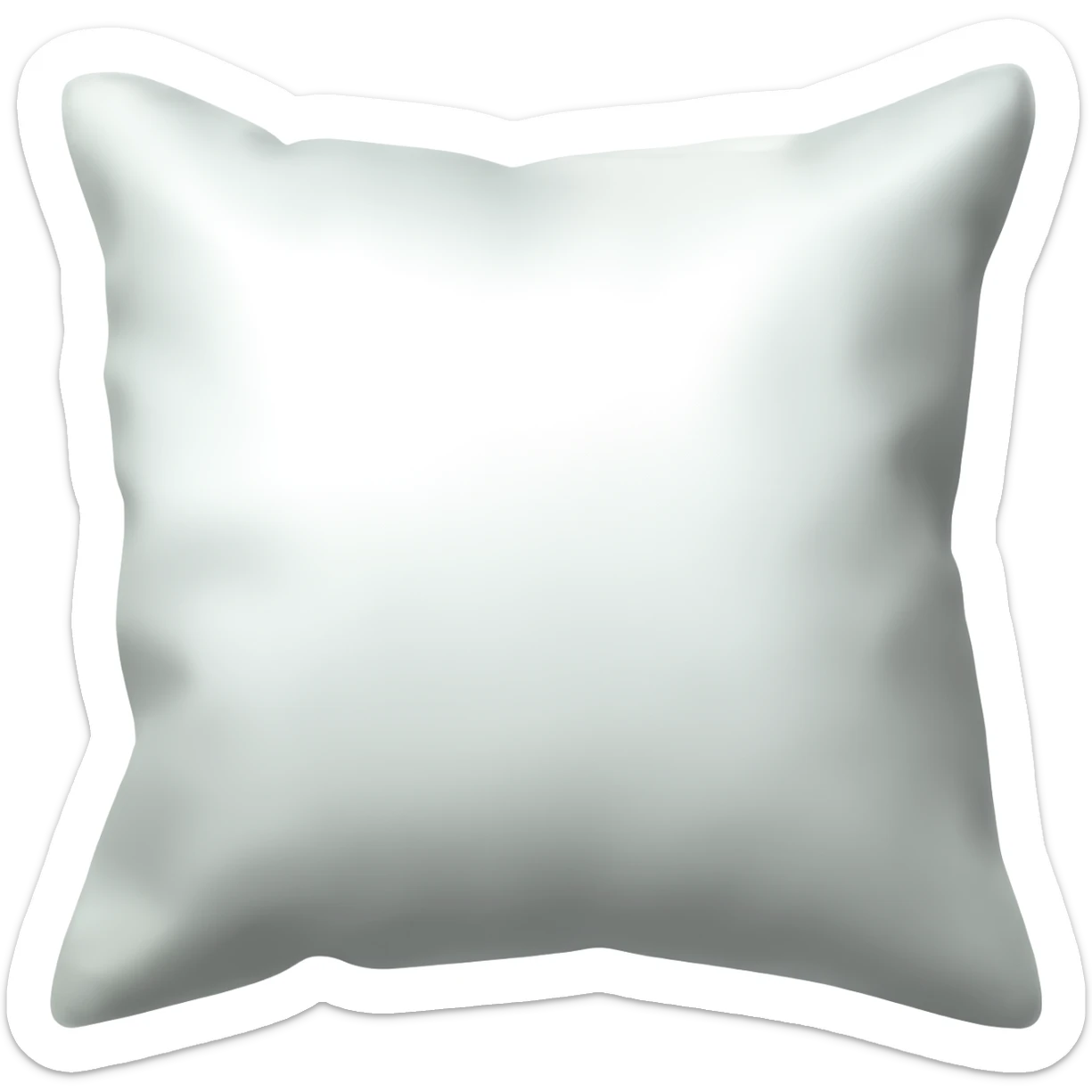 White pillow sticker