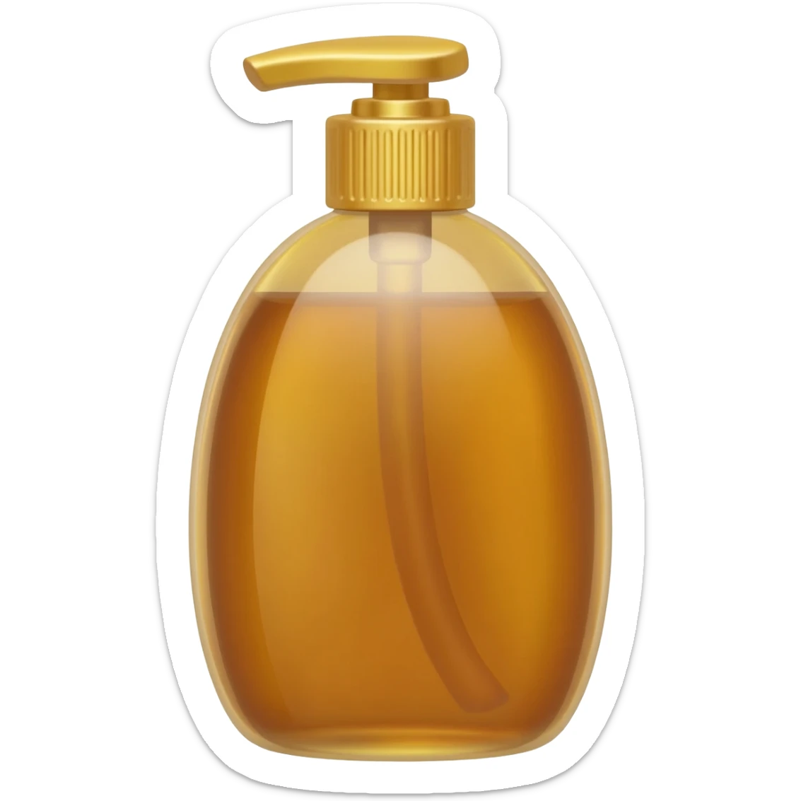 caramel syrup pump sticker