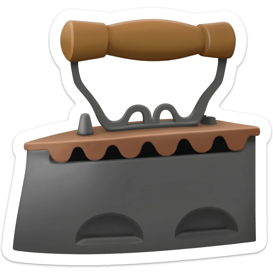 Can you make a 1900s sad iron emoji sticker