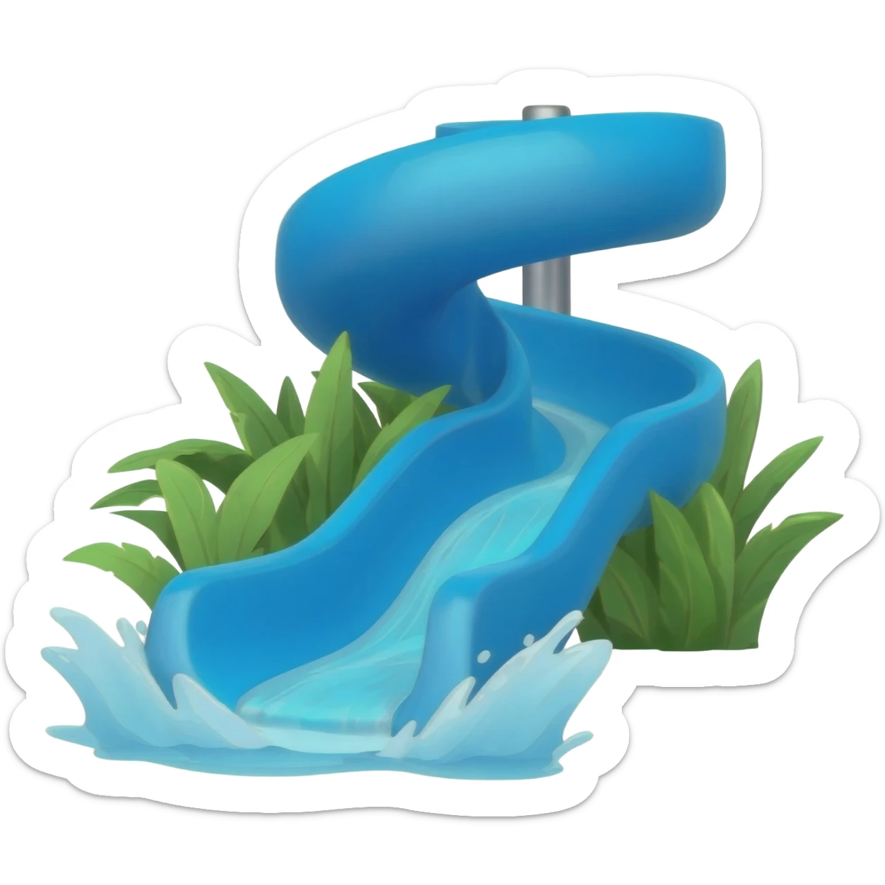 Water slide emoji sticker