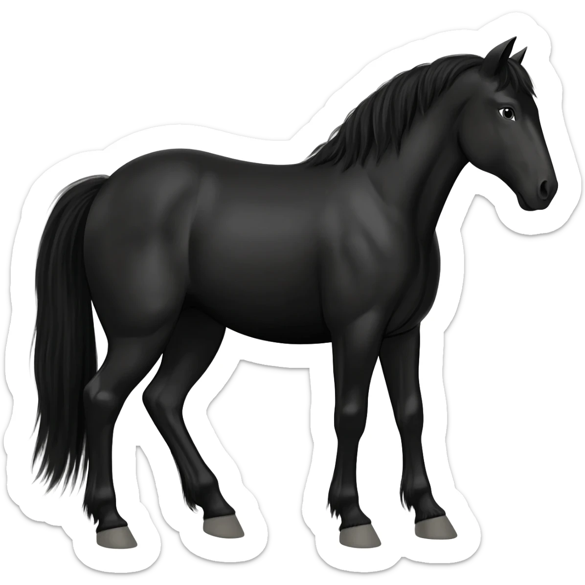 Black Horse sticker
