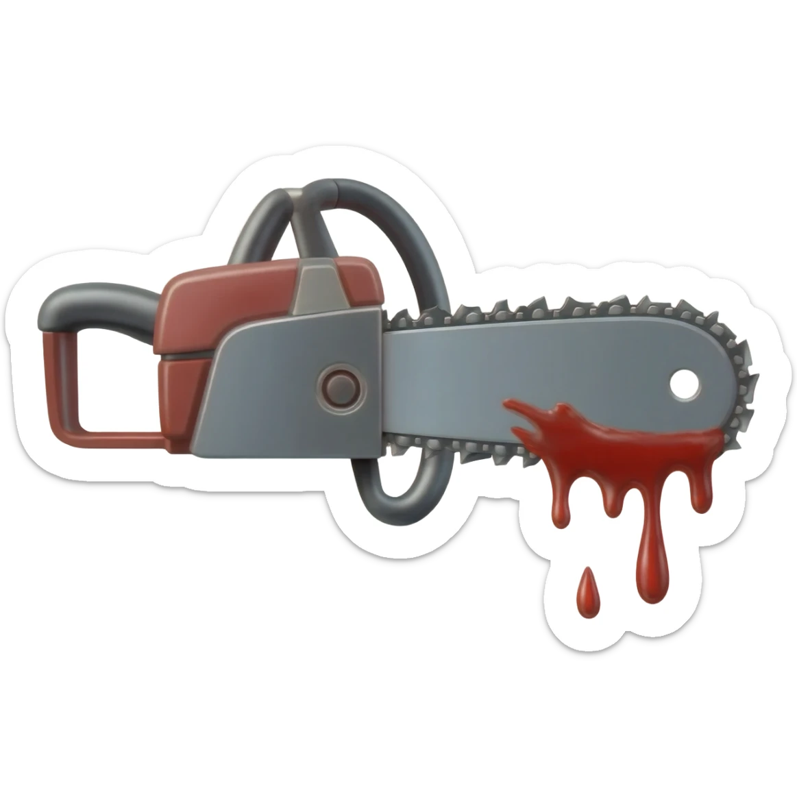 blood dripping chainsaw for TikTok name sticker