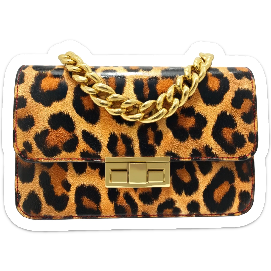 kelly hermes leopard design bag sticker