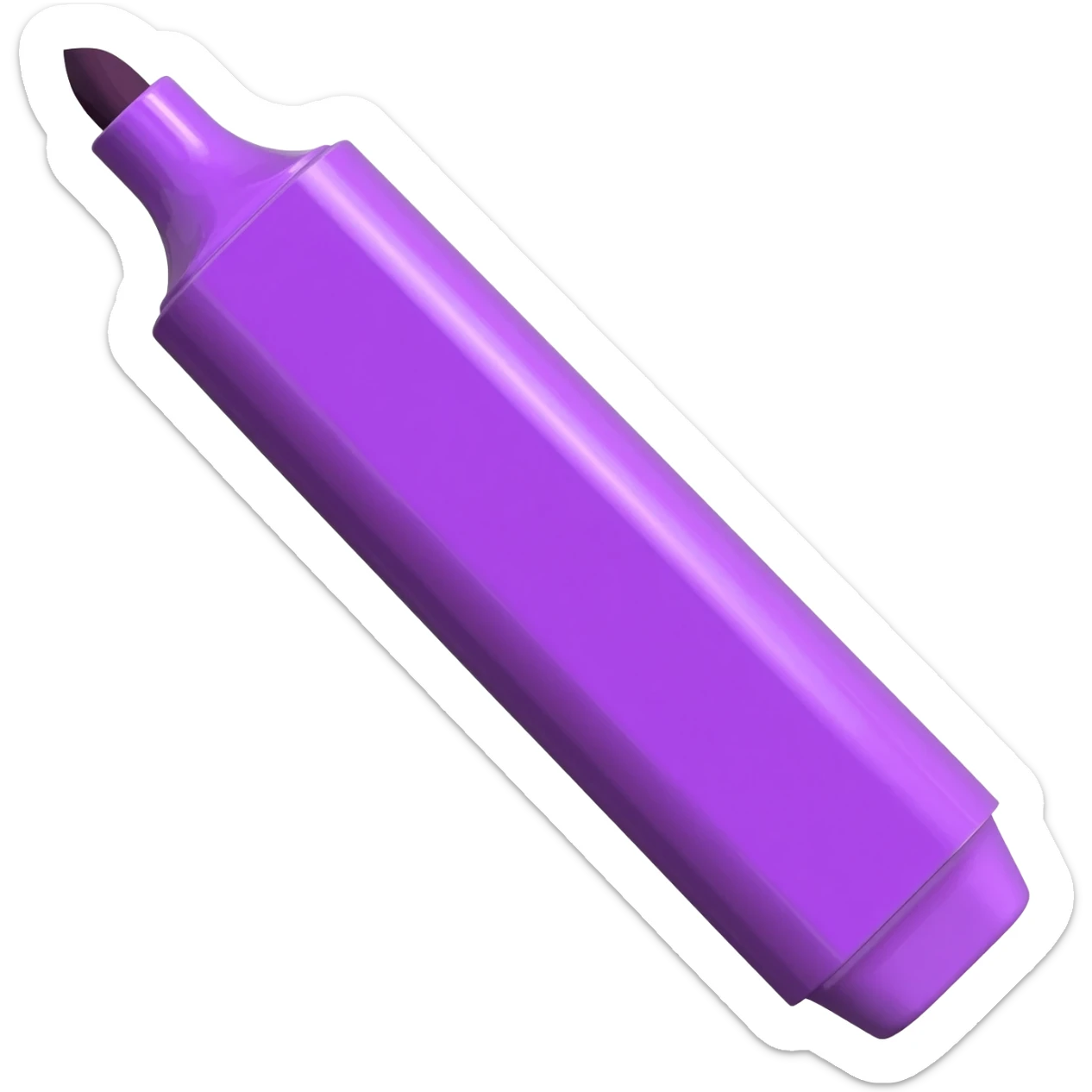 Purple marker sticker