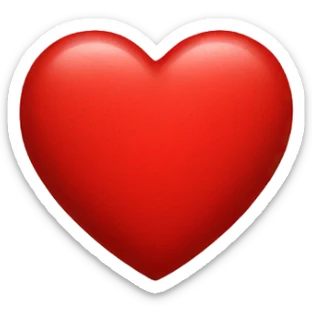 red heart sticker