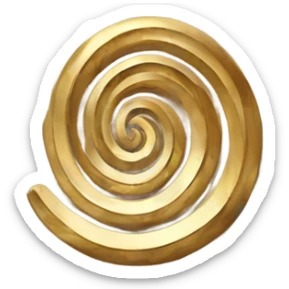 Golden spiral sticker