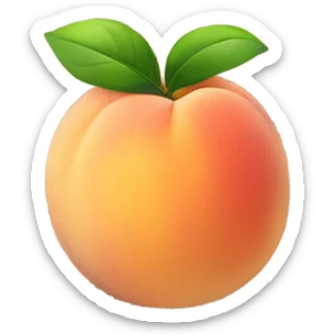 peach sticker