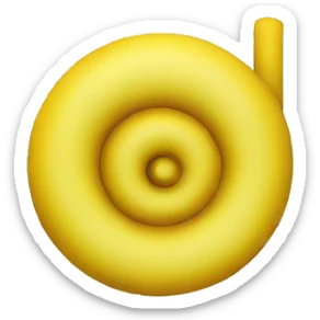 yellow spiral sticker
