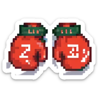 боксерские перчатки с надписью "23", no background sticker