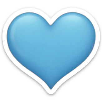 blue heart sticker