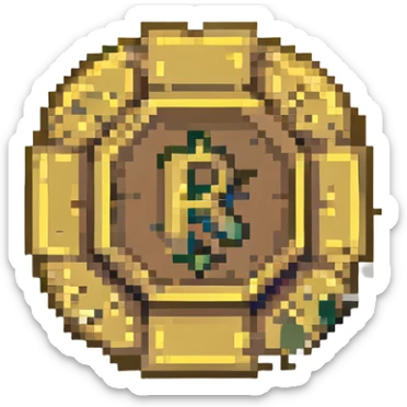 gime me an emoji of a rupee in zelda on n64 sticker