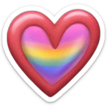 Gay heart symbol sticker