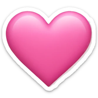 Pink heart sticker