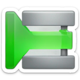 progress bar that shows 40%(green-color) completed out of 100%(grey color) in straight line sticker