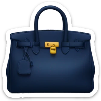 Navy birkin sticker