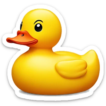 Rubber duck sticker