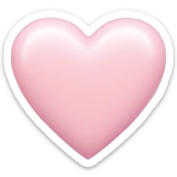 pastel pink heart sticker