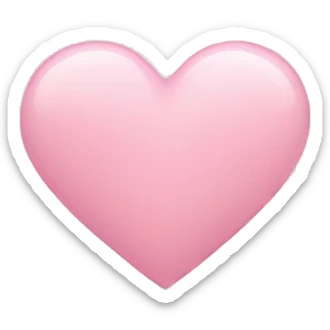 Light pink heart  sticker