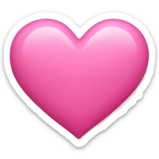 Pink heart sticker