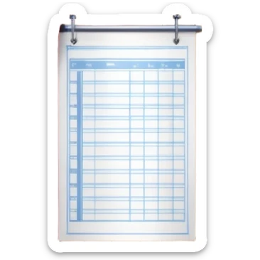 Wooden plank, measuring tape, red theater curtain, and blueprint sheet arranged in a balanced, creative cluster. sticker