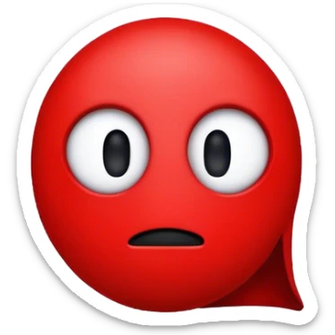 Among us in the style from the exact game and only one character and no eyes   sticker