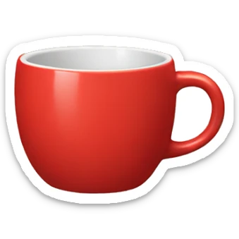 Red mug sticker