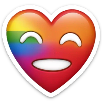 Gay heart  sticker